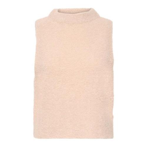 Chique Gebreid Vest met Subtiel Detail InWear , Beige , Dames