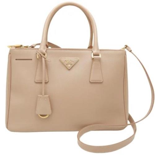 Pre-owned Leather prada-bags Prada Vintage , Beige , Dames