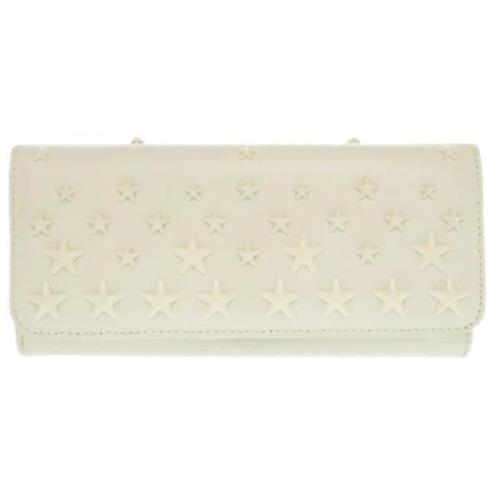 Pre-owned Leather wallets Jimmy Choo Pre-owned , White , Dames