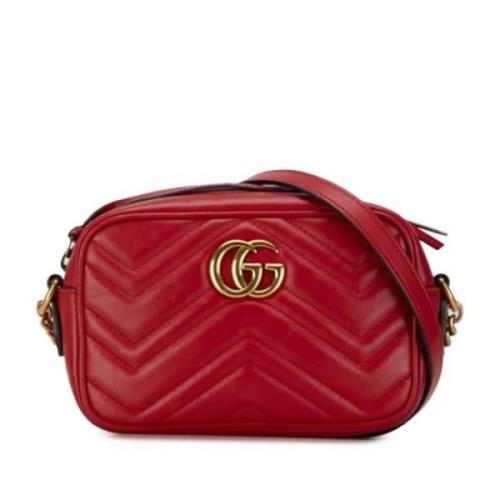 Pre-owned Leather gucci-bags Gucci Vintage , Red , Dames