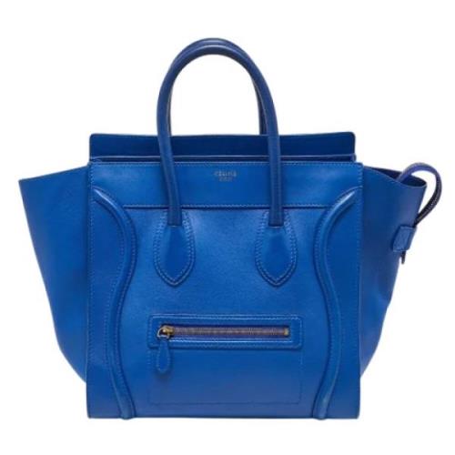 Pre-owned Leather celine-bags Celine Vintage , Blue , Dames