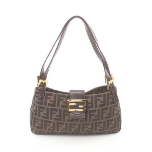 Pre-owned Leather fendi-bags Fendi Vintage , Brown , Dames