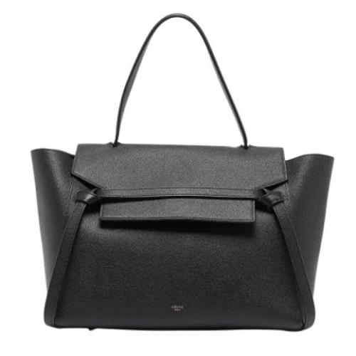 Pre-owned Leather handbags Celine Vintage , Black , Dames