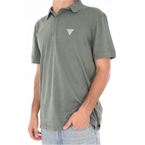 Katoenen poloshirt - Groen Guess , Green , Heren