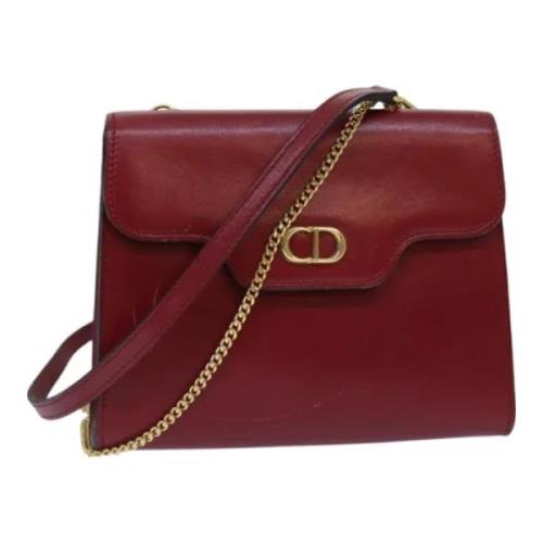 Pre-owned Leather dior-bags Dior Vintage , Red , Dames