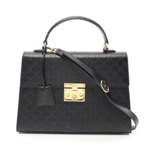 Pre-owned Leather gucci-bags Gucci Vintage , Black , Dames