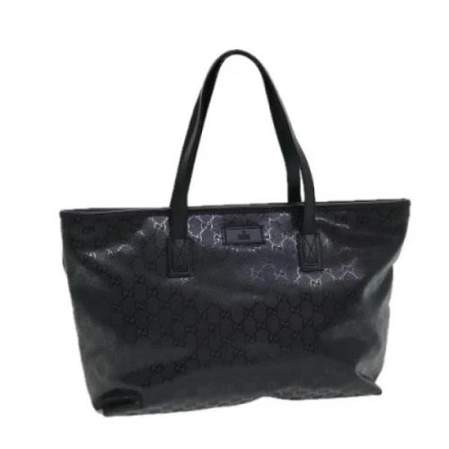 Pre-owned Leather totes Gucci Vintage , Black , Dames