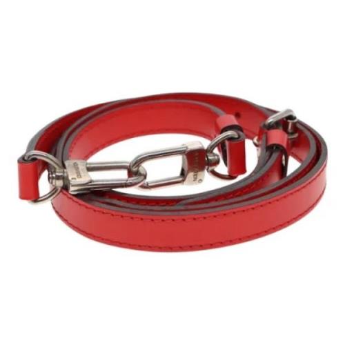 Pre-owned Leather belts Louis Vuitton Vintage , Red , Dames