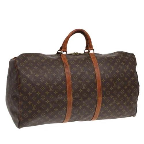 Pre-owned Canvas handbags Louis Vuitton Vintage , Brown , Dames