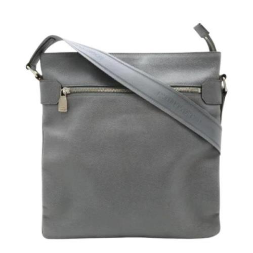 Pre-owned Leather louis-vuitton-bags Louis Vuitton Vintage , Gray , Da...