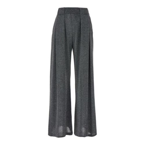 Grijze Lurex Broek Momoni , Gray , Dames