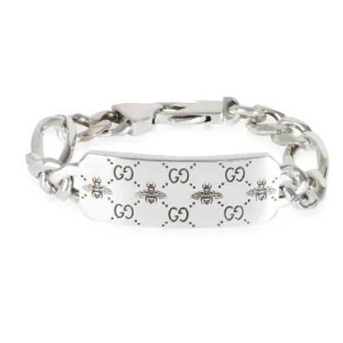 Pre-owned Metal bracelets Gucci Vintage , Gray , Dames