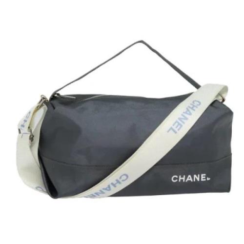 Pre-owned Nylon chanel-bags Chanel Vintage , Gray , Dames