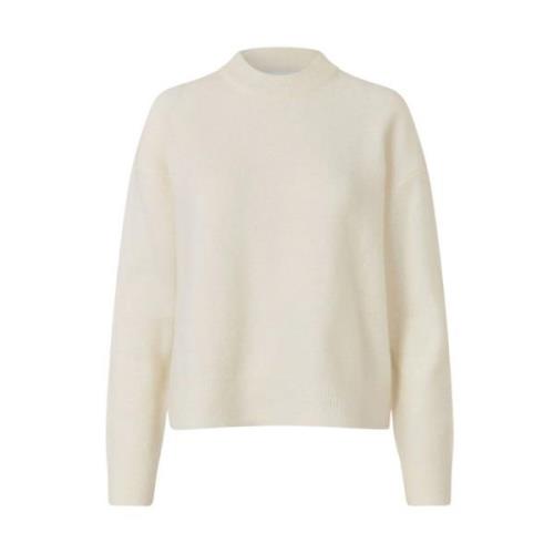 Regular Fit Wol Alpaca Trui Samsøe Samsøe , White , Dames