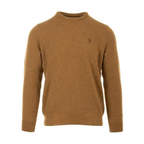 Bruine Sweater Pullover Lange Mouwen Ralph Lauren , Brown , Heren