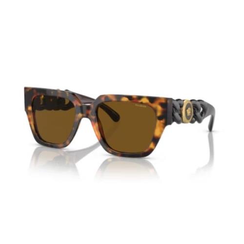 Stijlvolle zonnebril voor jouw look Versace , Brown , Unisex