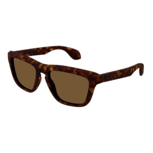 Stijlvolle zonnebril voor elke look Gucci , Brown , Unisex