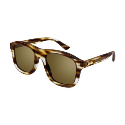 Stijlvolle zonnebril voor elke look Gucci , Brown , Unisex