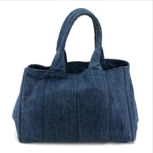 Pre-owned Denim prada-bags Prada Vintage , Blue , Dames