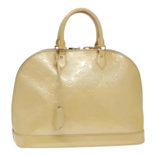 Pre-owned Leather handbags Louis Vuitton Vintage , Beige , Dames