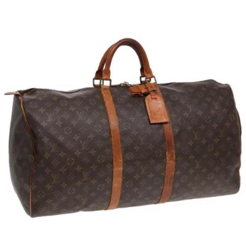 Pre-owned Canvas handbags Louis Vuitton Vintage , Brown , Dames