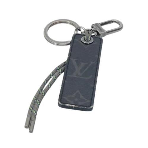 Pre-owned Fabric key-holders Louis Vuitton Vintage , Gray , Heren