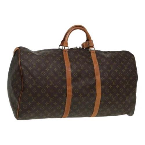 Pre-owned Canvas handbags Louis Vuitton Vintage , Brown , Dames