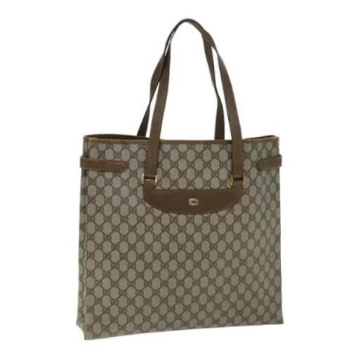 Pre-owned Leather totes Gucci Vintage , Brown , Dames