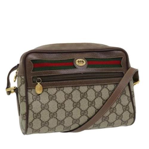 Pre-owned Leather gucci-bags Gucci Vintage , Beige , Dames