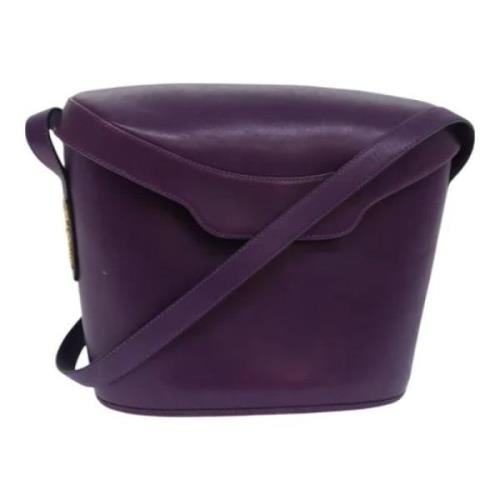 Pre-owned Leather shoulder-bags Salvatore Ferragamo Pre-owned , Purple...