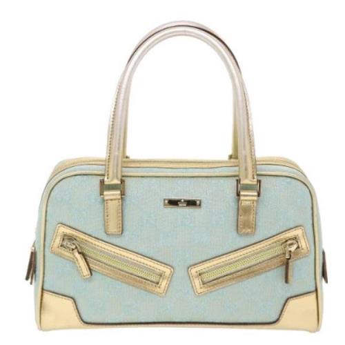 Pre-owned Canvas handbags Gucci Vintage , Blue , Dames