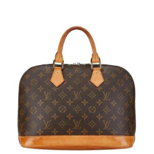 Pre-owned Canvas handbags Louis Vuitton Vintage , Brown , Dames