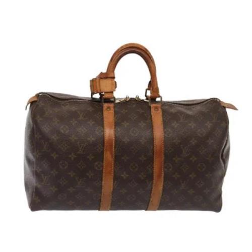 Pre-owned Canvas handbags Louis Vuitton Vintage , Brown , Dames