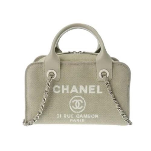 Pre-owned Canvas chanel-bags Chanel Vintage , Gray , Dames