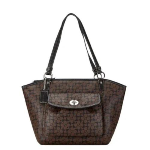 Pre-owned Leather handbags Coach Pre-owned , Brown , Dames