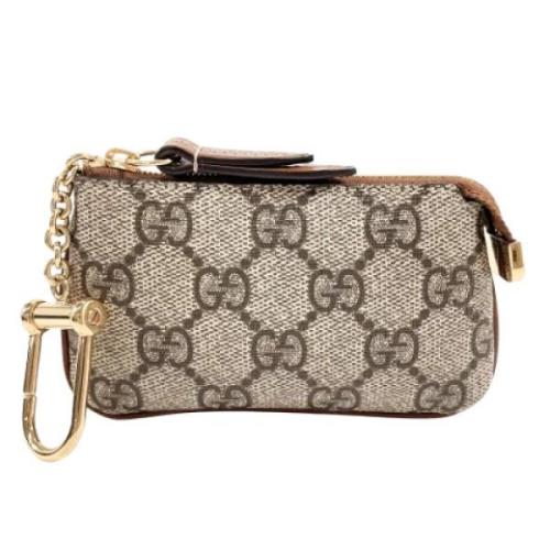 Pre-owned Fabric wallets Gucci Vintage , Beige , Dames