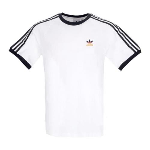 Nation Tee Wit/Zwart Heren T-shirt Adidas , White , Heren