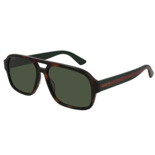 Stijlvolle zonnebril voor elke look Gucci , Brown , Unisex