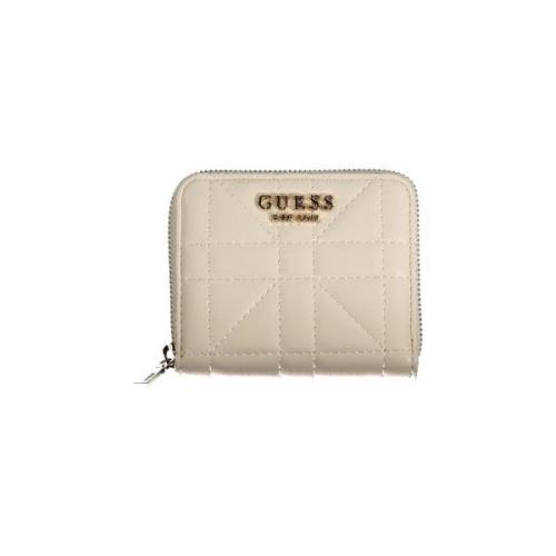 Beige Polyethyleen Portemonnee voor Vrouwen Guess , Beige , Dames