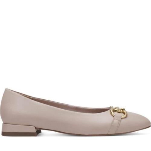 Elegante Gesloten Ballerina`s in Beige Tamaris , Beige , Dames