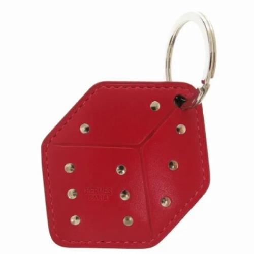 Pre-owned Leather key-holders Hermès Vintage , Red , Dames