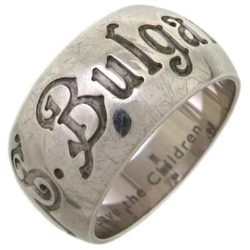 Pre-owned Silver rings Bvlgari Vintage , Gray , Dames