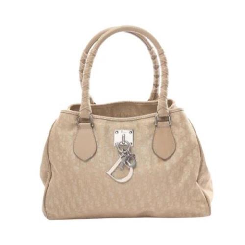 Pre-owned Canvas dior-bags Dior Vintage , Beige , Dames