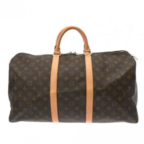 Pre-owned Canvas travel-bags Louis Vuitton Vintage , Brown , Dames