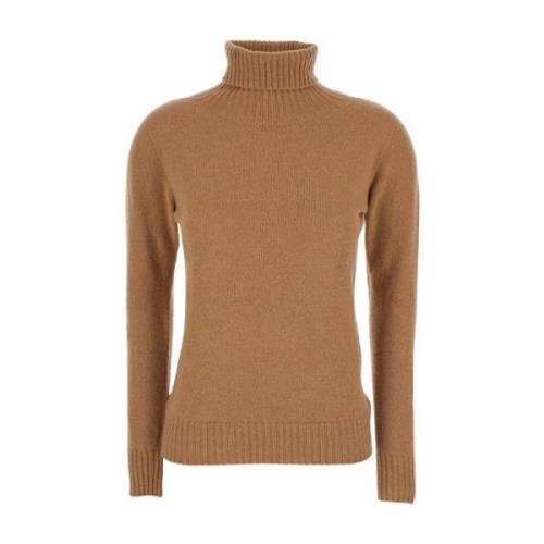 Kasjmier High-Neck Sweater Beige Mauro Grifoni , Beige , Dames