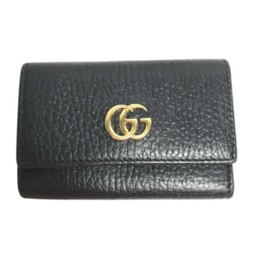 Pre-owned Leather key-holders Gucci Vintage , Black , Dames