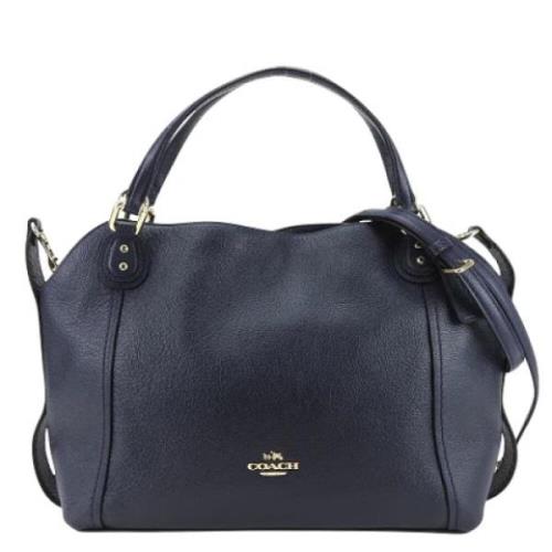 Pre-owned Leather totes Coach Pre-owned , Blue , Dames