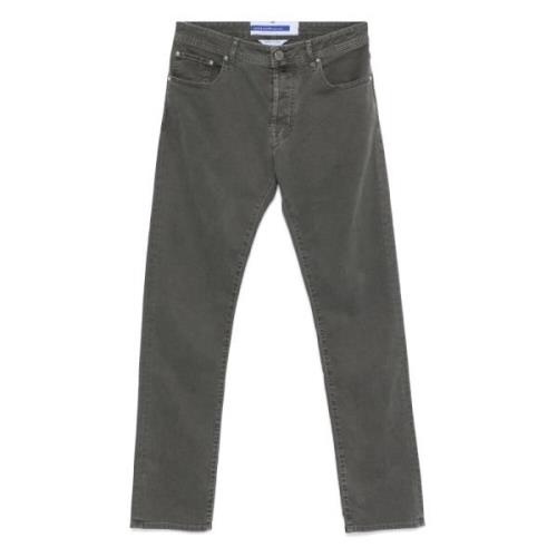 Slim-fit katoen/lyocell broek Jacob Cohën , Gray , Heren