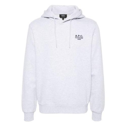 Klassieke katoenen hoodie voor mannen A.p.c. , Gray , Heren