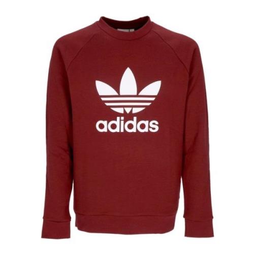 Shadow Red Crewneck Lichtgewicht Sweatshirt Adidas , Red , Heren